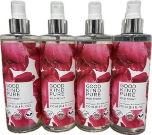 4 PIECES OF GOOD KIND PURE WILD PEONY FINE FRAGANCE MIST 8.4 OZ NEW AND PERFECT - Picture 1 of 2