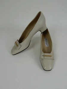 Etienne Aigner Slip-On Heels All Leather "Savannah" 9.5 N Made in Spain - Picture 1 of 7