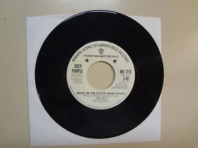DEEP PURPLE:Smoke On The Water(Edited Version Studio&Live)-U.S. 7" 72 WB 7710 DJ - Image 1 of 2