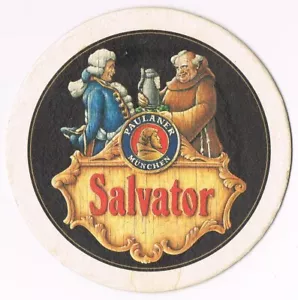 SALVATOR PAULANER MUNCHEN - SEIT 1634 - GERMAN PROMO BEER COASTER - Picture 1 of 2