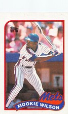 Mookie Wilson 1989 Topps 545  New York Mets  Baseball Card