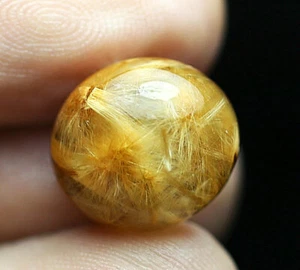 8.8ct Rare NATURAL Clear RUTILATED flowers Crystal Polished pendant - Picture 1 of 6