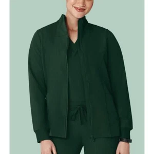 Mandala Women's Modern Scrub Jacket Midnight Green- Size S - Picture 1 of 10