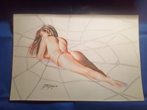 Mary Jane original art 15x10 by Del Nayra 2014 of the Philippines Spider-Man - Picture 1 of 10