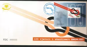 Albania 2007 FDC EUROPE 100-th Anniversary of Albanian Scoutism - Picture 1 of 1