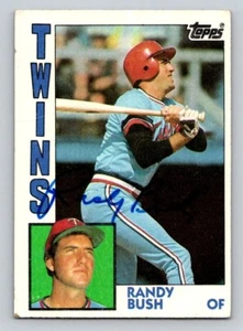 RANDY BUSH 1984 Topps Autographed MLB card TTM /IP signature - Picture 1 of 2