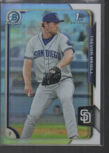 TREVOR MEGILL 2015 BOWMAN CHROME DRAFT REFRACTOR CARD #62 - Picture 1 of 1