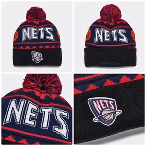 Mitchell & Ness New Jersey Nets NBA Team Isle HWC Pom Gorro Talla OSFA Nuevo - Imagen 1 de 5