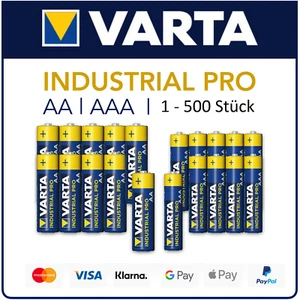 Varta Industrial Pro AAA AA Mignon Micro Batterie MHD 2031 1-500 Stück Alkaline - Bild 1 von 23