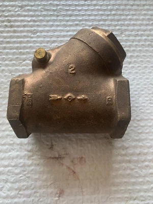 NEW CRANE 2" Y-PATTERN SWING CHECK VALVE 200S 400 CWP - Image 1 of 4