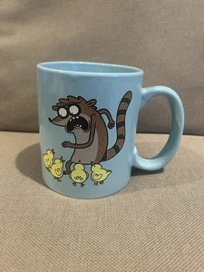 RARE Spencers Exclusive Regular Show Rigby with Chicks CARTOON NETWORK Mug 2014 - Picture 1 of 8