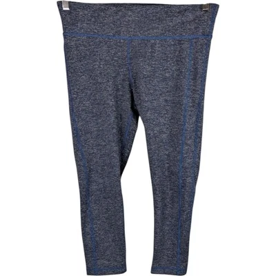Under Armour Womens Compression Capris Large Gray Blue Leggings - Image 1 of 4