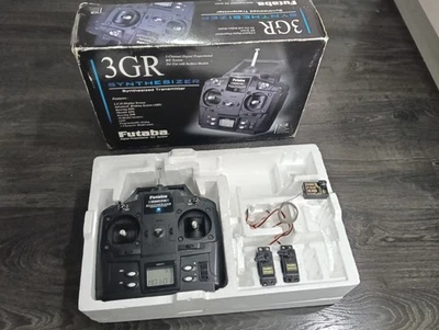 FUTABA RADIO ATTACK SET 3GR 40mhz TRANSMITTER RECEIVER lazer cat boat 1/14 4WYD - Image 1 of 4