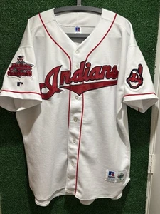 Vintage 1995 Russell Athletic MLB Cleveland Indians Trikot Chief Wahoo Gr. 52 - Bild 1 von 11