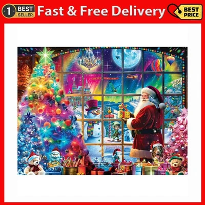 Springbok - 1000 Piece Jigsaw Puzzle for Adults - Christmas Magic - Unique Cut P - Image 1 of 3