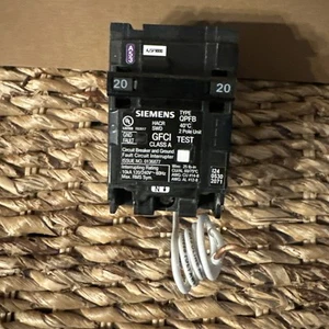Siemens Q220GF Erdschluss-Stromkreisunterbrecher, 20 Ampere, 2-polig, 120V, 10.000 kA - Bild 1 von 8