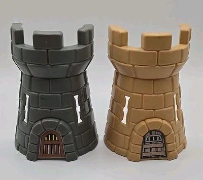 Crossbows and Catapults, 1983 Lakeside, Viking and Barbarian Castle Tower Pair - Image 1 of 4