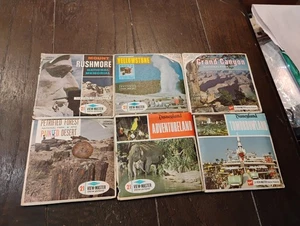6 carretes Viewmaster bosque petrificado, Adventureland, Tomorrowland, GRND CANTON, COMO NUEVO RU - Imagen 1 de 7