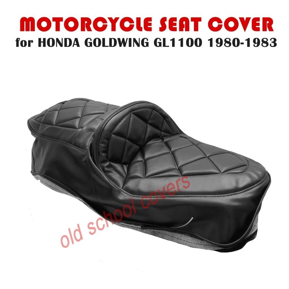 ЧЕХОЛ НА СИДЕНЬЕ МОТОЦИКЛА ПОДХОДИТ ДЛЯ HONDA GOLDWING INTERSTATE GL1100 1980-1983 ЧЕРНЫЙ - Изображение 1 из 1