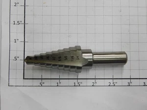 Drillco 890A005 Punta per trapano multi-passo 1/4"-1-3/8" - Foto 1 di 1