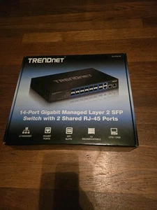 NEW UNOPEN FACTORY SEALED  TRENDnet 14-Port Gigabit Ethernet Switch - Picture 1 of 3