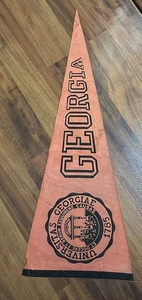 Vintage University Of Georgia Bulldogs FULL SIZE COLLEGE WIMPEL BANNER - Bild 1 von 2