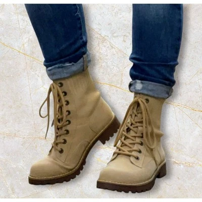 Botas informales con cordones Blowfish Malibu Reilly Combat - Arena ~ Talla 9 Foto 1 de 4
