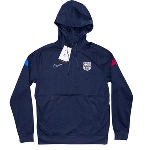Nike Tech Lightweight FC Barcelona 1/2 Zip Jersey Hoodie, Size Medium CV9940-451 - Picture 1 of 2
