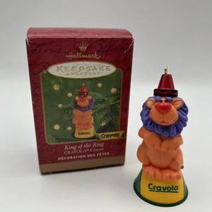 King of the Ring Crayola Buntstift 2000 Punze Andenken Ornament Zirkus Löwe - Bild 1 von 9