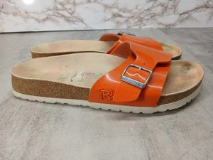 Birkenstock Birkis Orange Slide Sandals Size 260 L9 M7 - Picture 1 of 13