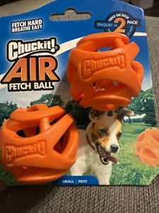 Chuckit Breathe Right Fetch Ball Dog Toy Small 2 pack New - Picture 1 of 6