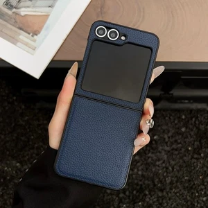 Funda de cuero a prueba de golpes ajustada para Samsung Galaxy Z Flip 7 2025/7 FE/6 - Imagen 1 de 13