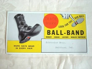 Zapatos De Colección Banda de Pelota Publicidad Blotter Schroeder Bros. Store Smithson, Indiana - Imagen 1 de 2