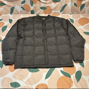 Chaqueta acolchada de plumón de ganso Cabelas para hombre XL extra grande alta gris exterior invierno - Imagen 1 de 10