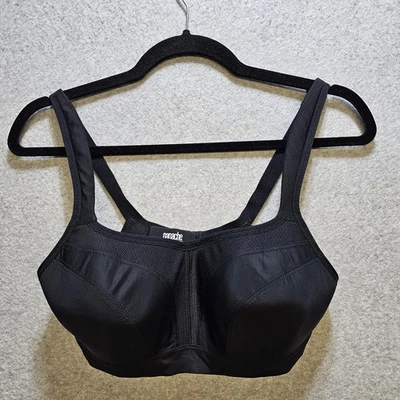 Sujetador deportivo Panache para mujer talla 32 E Power 5021 con aros alto impacto negro Foto 1 de 4