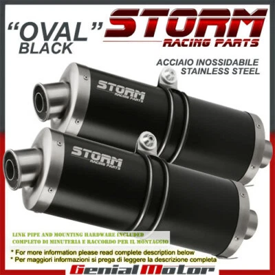 Exhaust Storm by Mivv Mufflers Oval Black Ducati Multistrada 1000 2004 > 2006 - Изображение 1 из 2