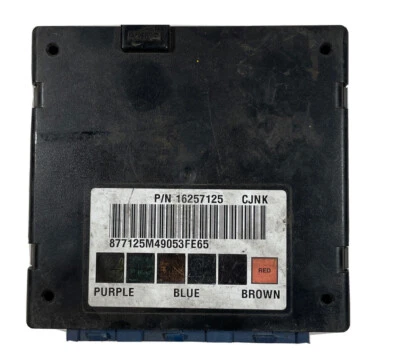 Chevrolet S10 GMC Sonoma 1998-2000 carrocería chasis módulo de control 16257125 Foto 1 de 4