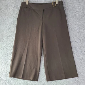 Ann Taylor LOFT Marisa Brown Cropped Stretch Pants Size 8 NWT - Picture 1 of 7