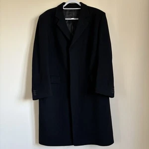 Savoy Taylors Guild Wool and Cashmere Blend Smart Coat Black - Size 40S - Picture 1 of 20