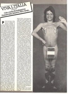 Clito Kandeggina Gang Punk Red Ronnie 1980 Italian Magazine Article Clipping - Picture 1 of 2