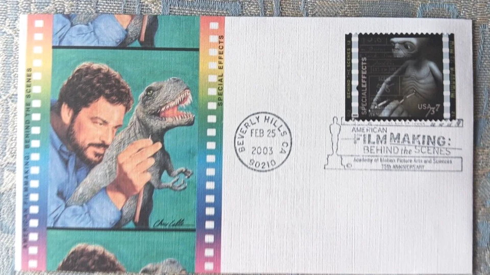 E.T. THE EXTRA TERRESTRIAL FILMMAKING SPECIAL EFFECTS 2003 FLEETWOOD CACHET FDC - Image 1 of 1