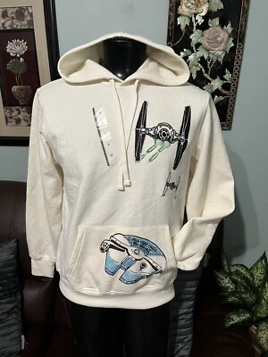 Moletom com capuz masculino Star Wars Disney 100 anos exclusivo para alvo creme Skywalker tamanho: M - Imagem 1 de 4