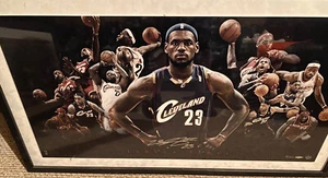 Upper Deck LeBron James Collage Auto UDA Framed Autograph UDA COA+ Hologram ๐ - Picture 1 of 3