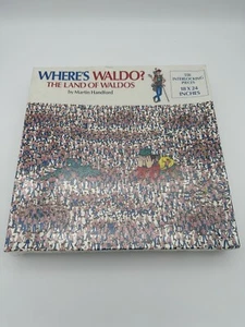 1990 Where's Waldo Land of Waldos Jigsaw Puzzle 550 Pieces 18"X24" vtg Made USA - Picture 1 of 4