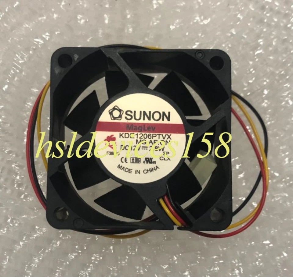 1pc SUNON KDE1206PTVX 12V 2.8W 6025 6CM 2-wire Cooling Fan - Image 1 of 1