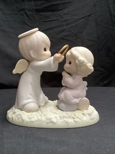 1995 Precious Moments Figurine - "You Deserve a Halo, Thank You - # 531693 - Picture 1 of 7