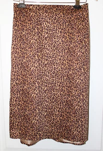 Joan Rivers QVC A215690 Safari Chic Slim Leopard Animal Print Skirt 2X 22W 24W - Picture 1 of 8