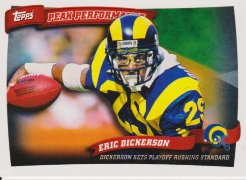 2010 Topps Peak Performance Eric Dickerson Rams #13 - Image 1 of 1