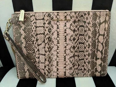 NEW!! MICHAEL KORS LIGHT PINK SNAKESKIN CLUTCH!!! NWT!!! - Image 1 of 4
