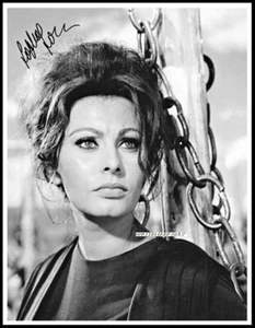 Imagen de lienzo de algodón autografiada de Sophia Loren. Edición Limitada (SL-411) - Imagen 1 de 1